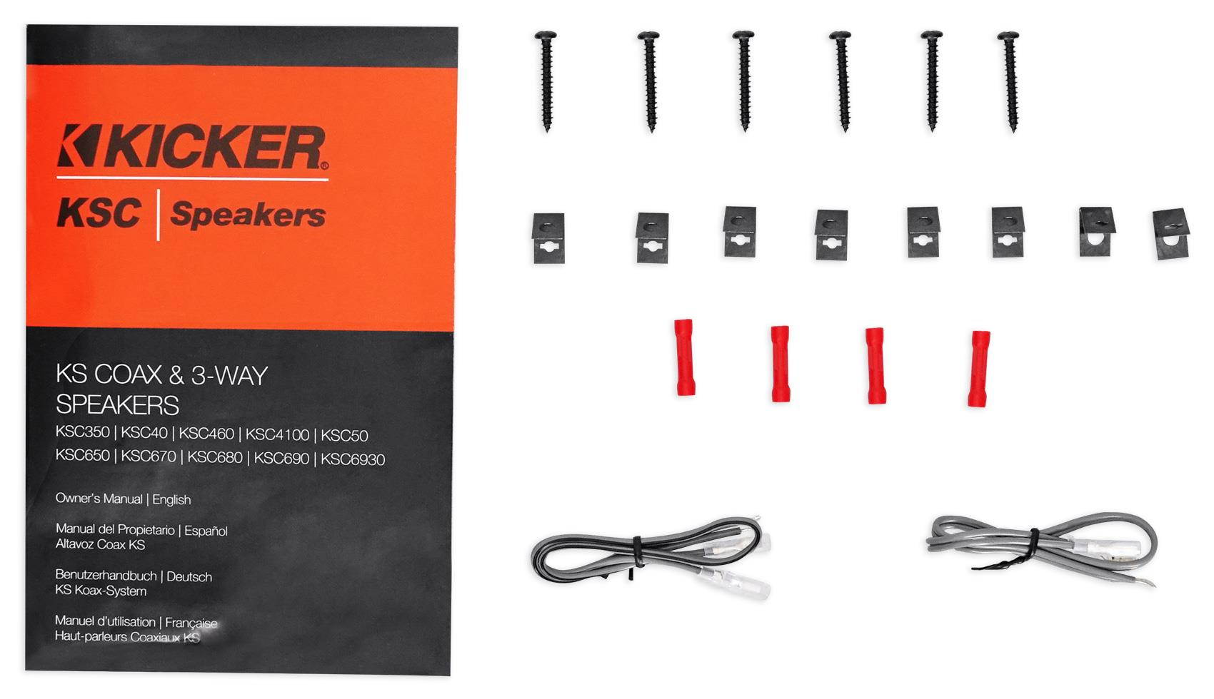 Kicker 44KSC69304 6x9" KS 3-Way Coaxial Speaker System