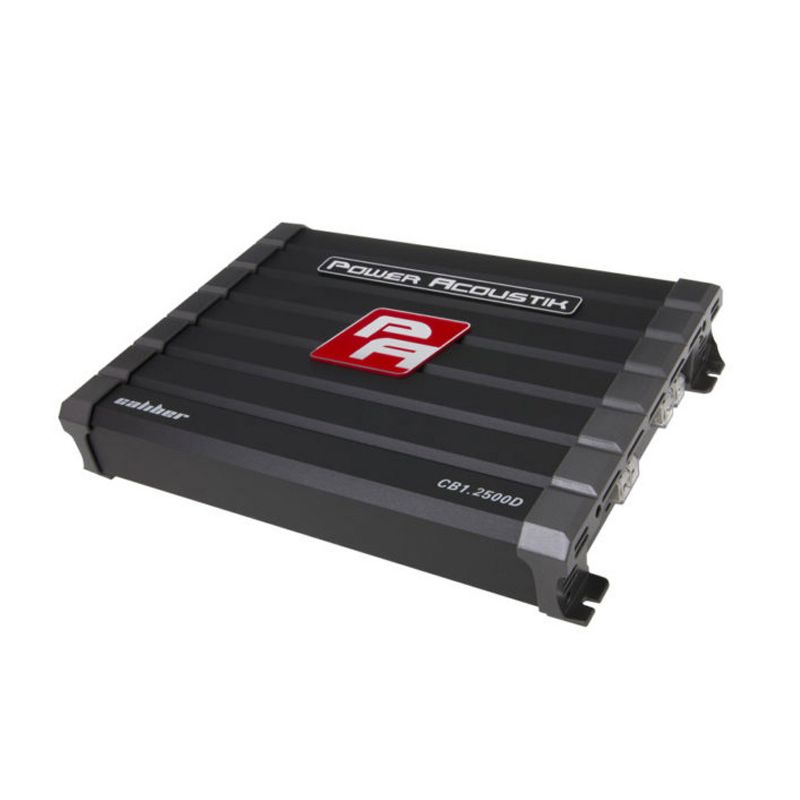 Power Acoustik CB1-2500D Caliber Series Class D 2500 Watt Monoblock Amplifier with MOSFET Power and Overload Protection for Car Audio Sound System