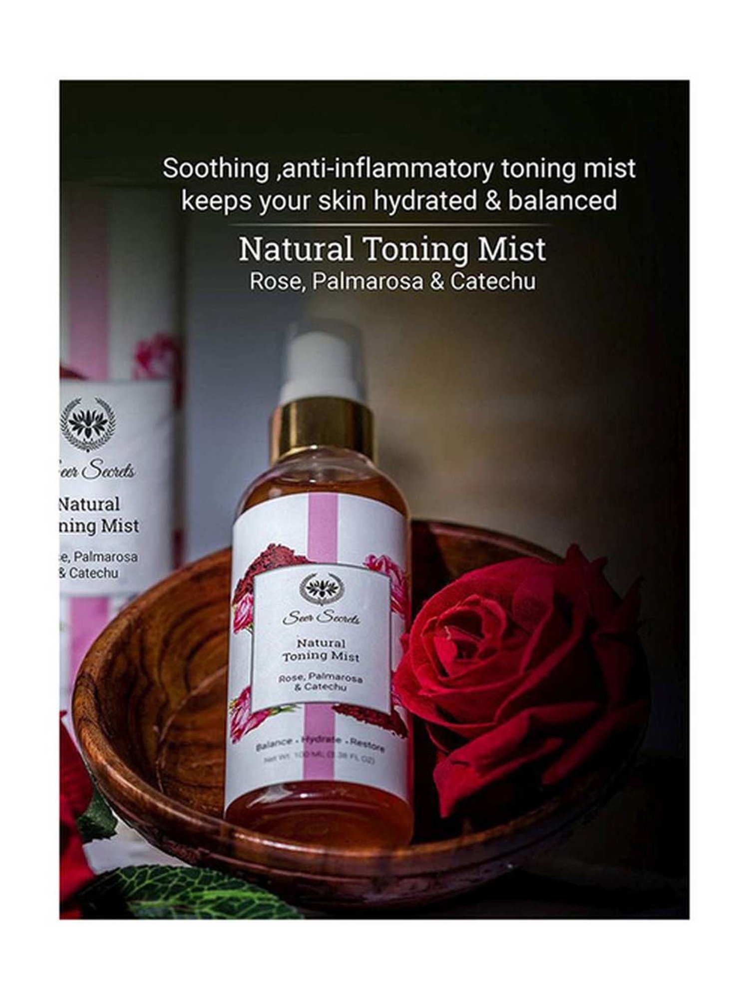 The Love Co. 100% Pure & Natural Rose Water - 100 ml