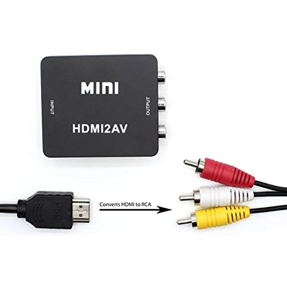 HDMI to RCA Converter Kit | FEATURES Converter &ndash; HDMI & Composite Cables - Black