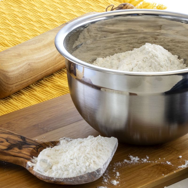 MegaChef 5 Piece Multipurpose Stackable Mixing Bowl Set with Lids