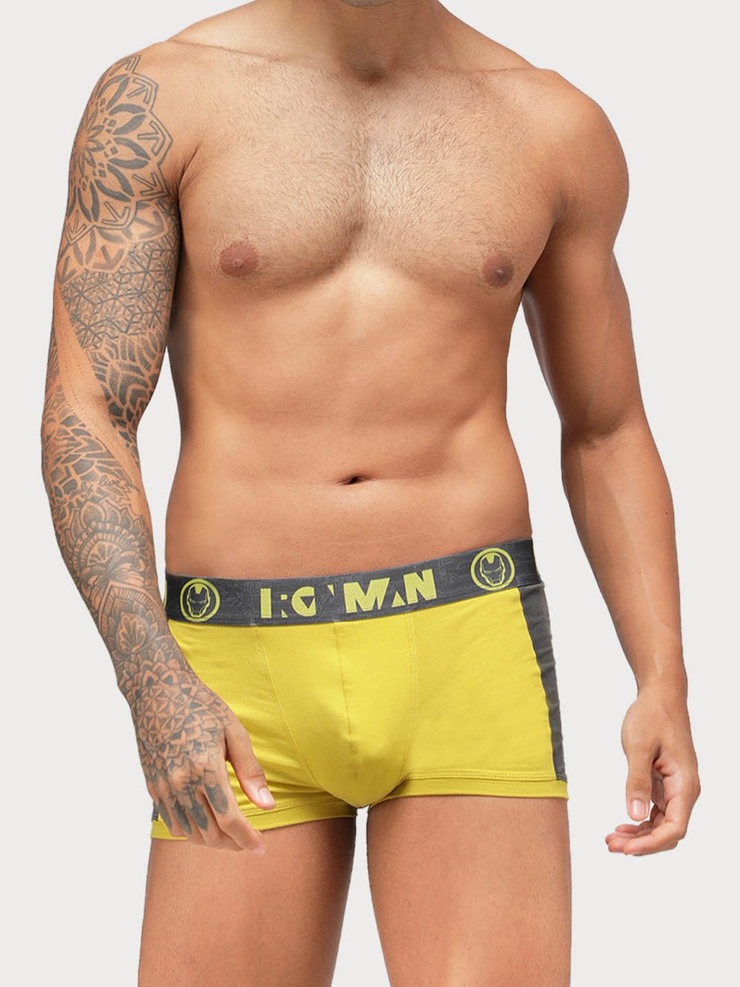 Zoiro Sulphur & Chinese Red Regular Fit Trunks - Pack Of 2