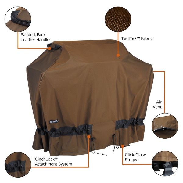 Classic Accessories 56-269-046601-EC Elkridge BBQ Grill Cover, Large