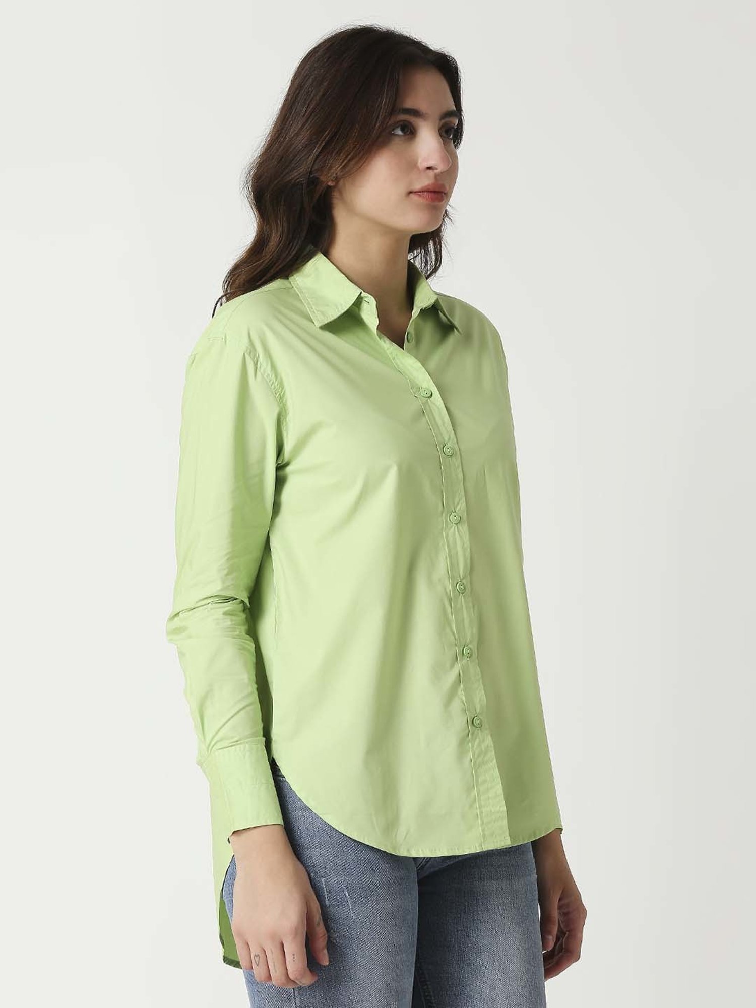 Remanika Green Cotton Shirt