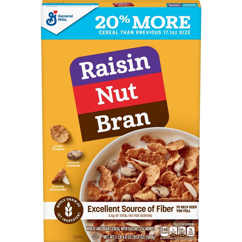 Raisin Nut Bran Breakfast Cereal 20.8oz - General Mills