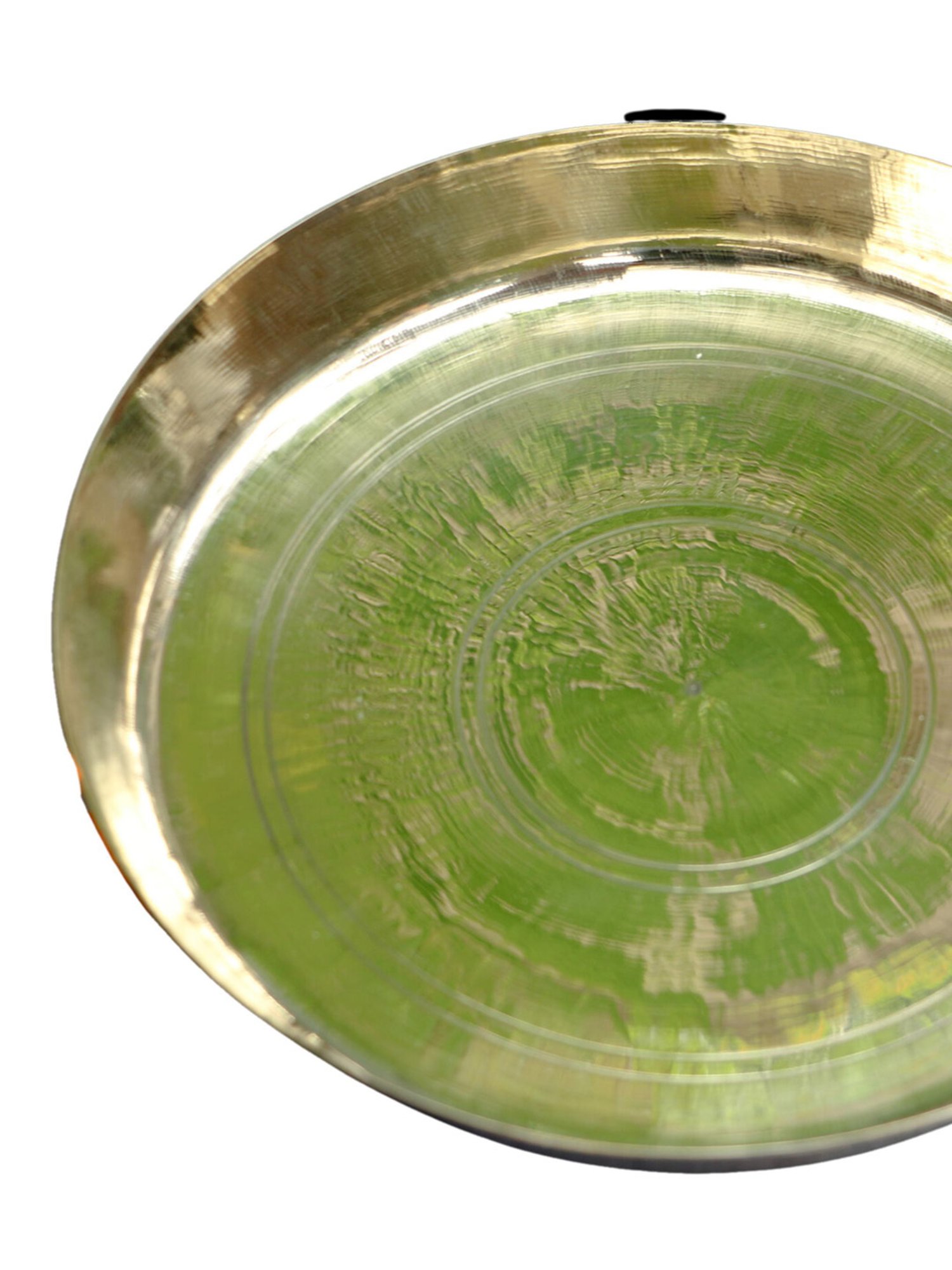 Nestasia Premium Quality Mandala Yellow Spiral Printed Square Shaped Ceramic Plate With Handle