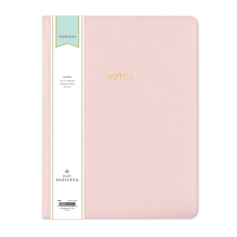 Day Designer Padfolio with Notepad Blush - Blue Sky