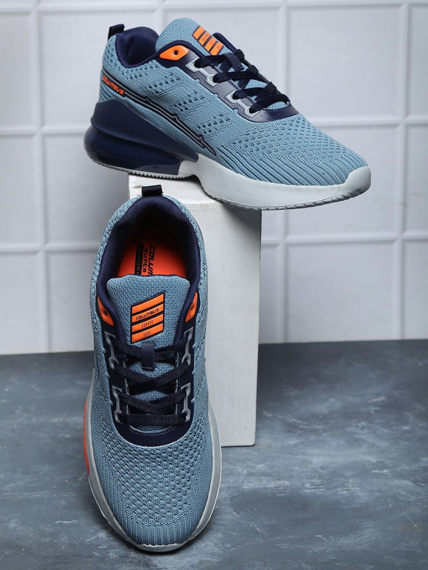 Columbus Men's Blue Running Shoes