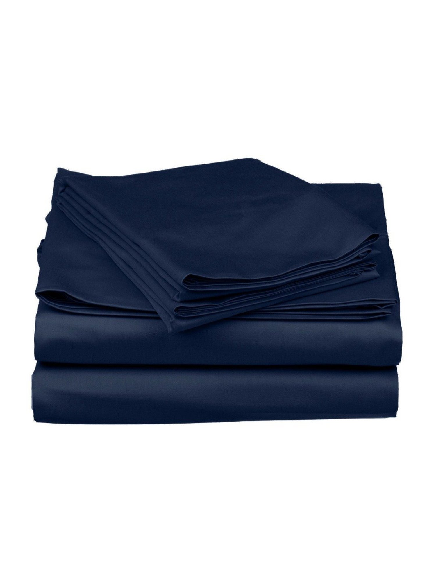 Stoa Paris Date Night Navy Polyester 300 TC Double Bedsheet with 2 Pillow Covers