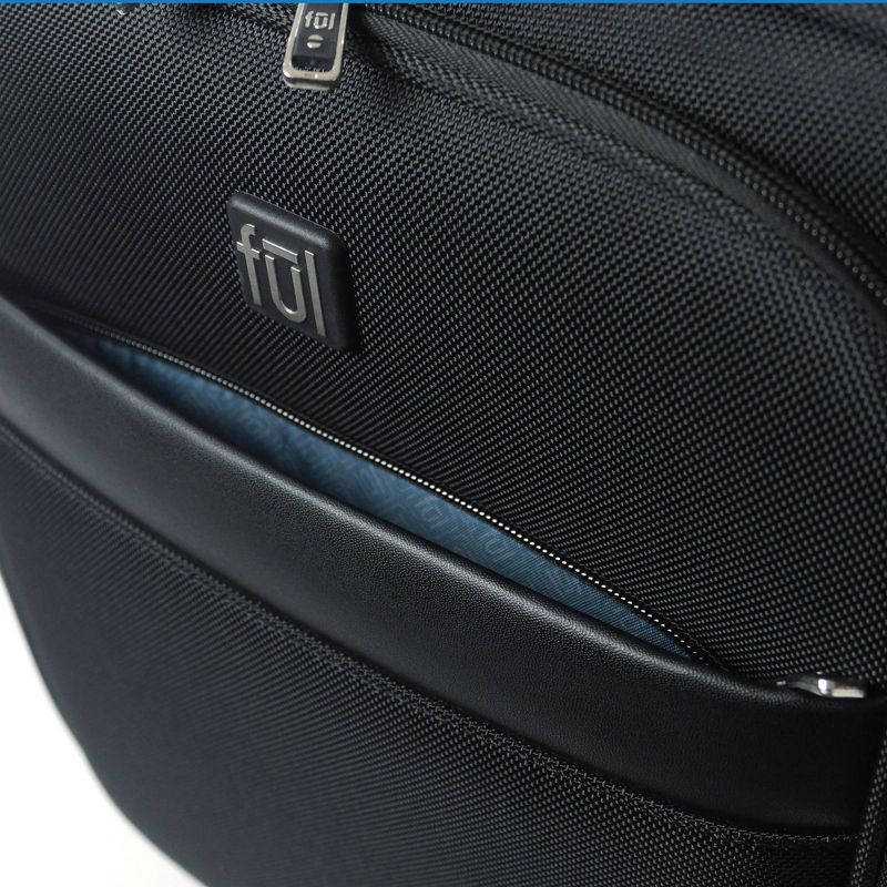 FUL Mission 18" Softside Underseat Carry On Suitcase - Black