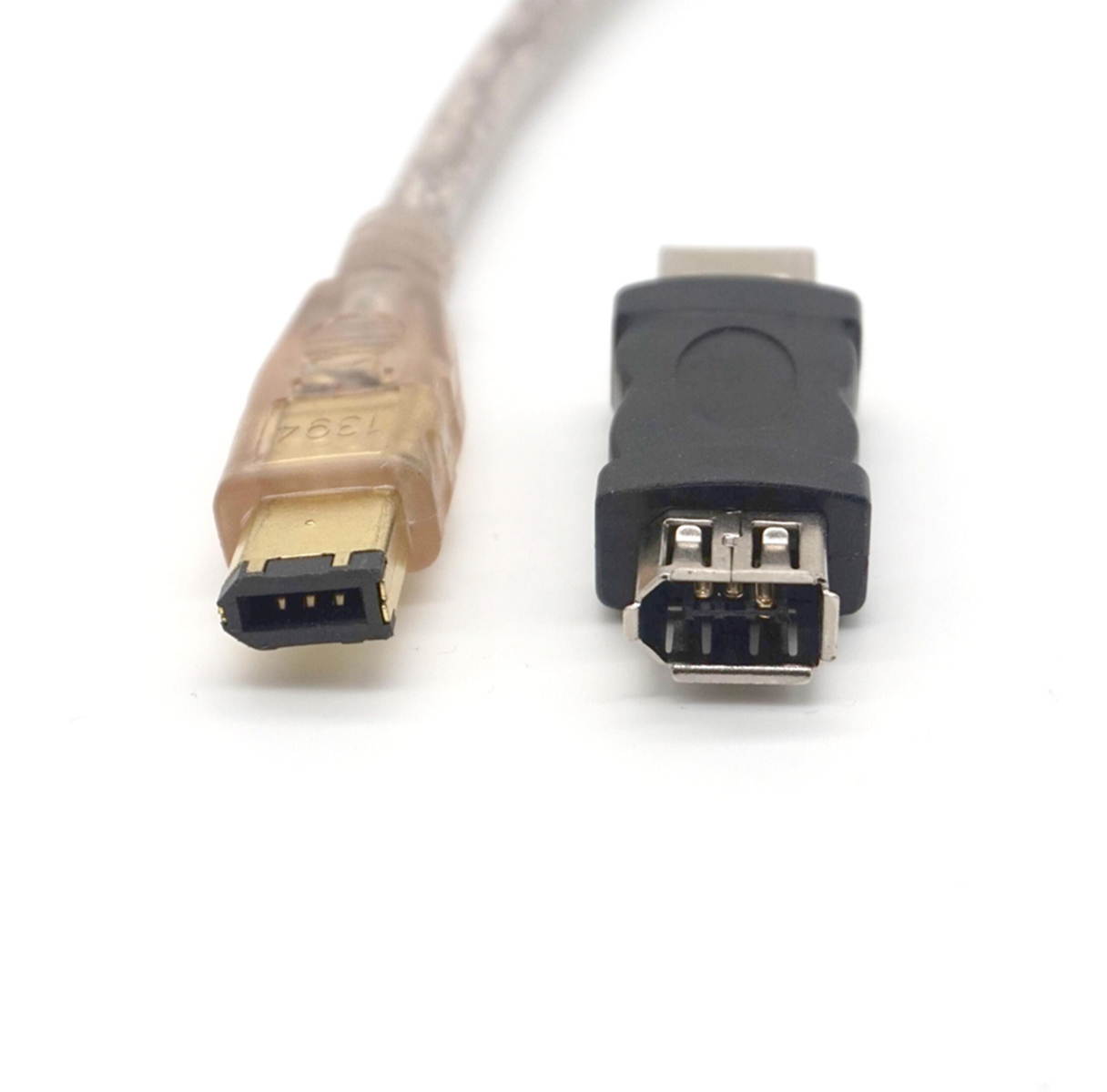 2pcs Plugadget Firewire IEEE 1394 6 Pin Female to USB 2.0 Type A Male Adaptor Adapter Cameras Mobile Phones MP3 Player PDAs Black