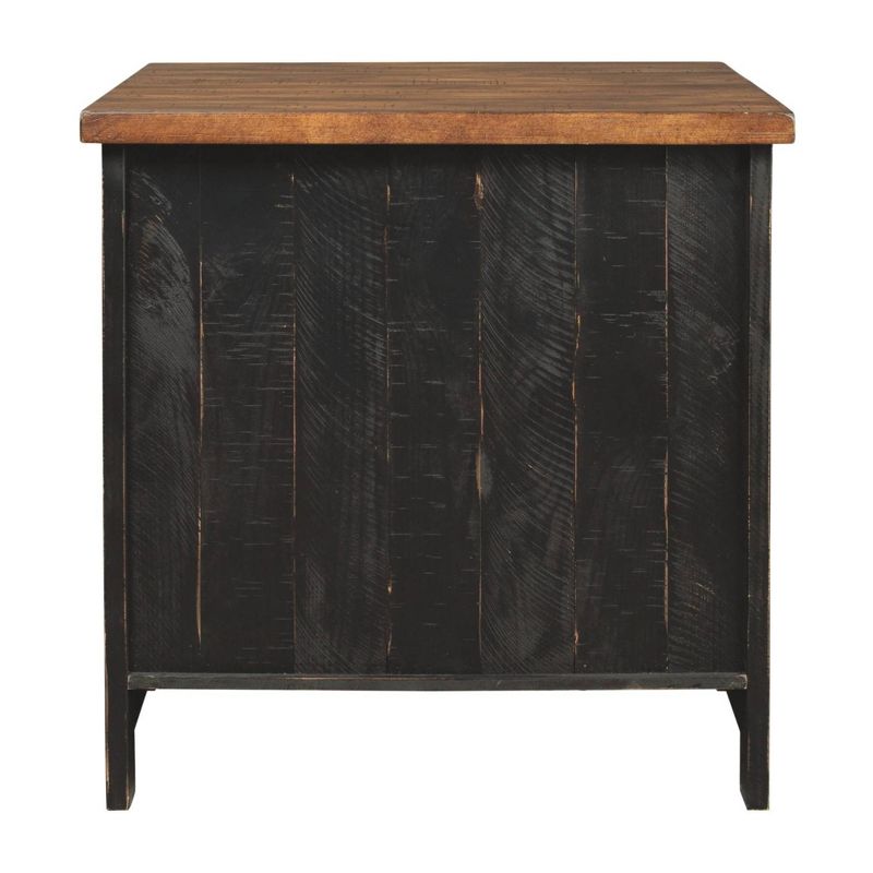 Valebeck Rectangular End Table Black/Brown - Signature Design by Ashley