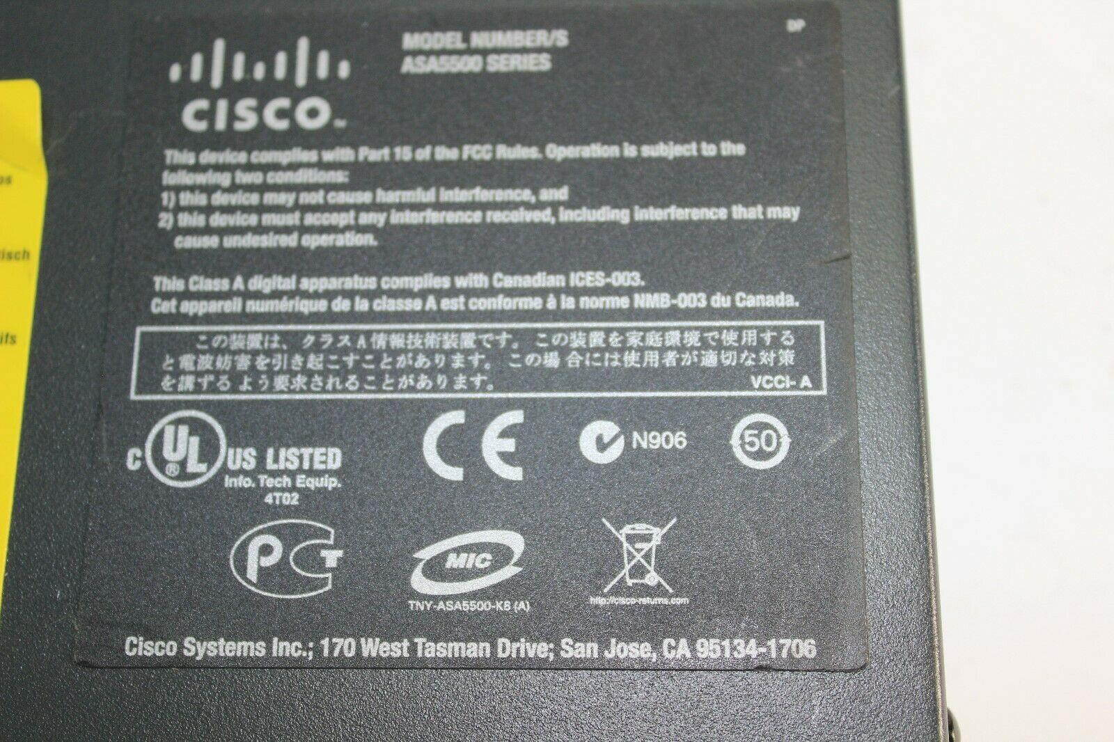 Cisco ASA5510-SEC-BUN-K9 Adaptive Security Appliance