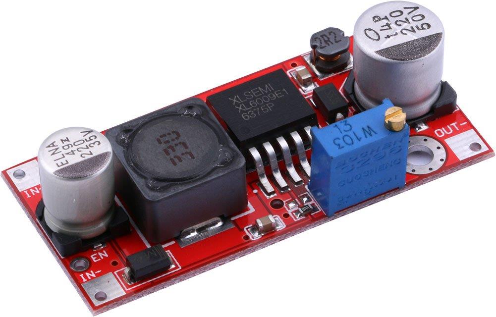 Yeeco DC Boost Converter, DC-DC Step Up Converter Board 5-32V 12V 24V to 5-50V 36V 48V Voltage Regulator Booster Module 15W Adjustable Voltage Step Up Transformer Stabilizer Power Supply Module