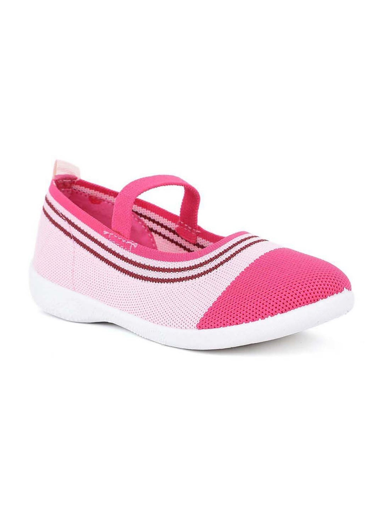 Bubblegummers by Bata Kids Pink & Off-White Mary Jane Shoes