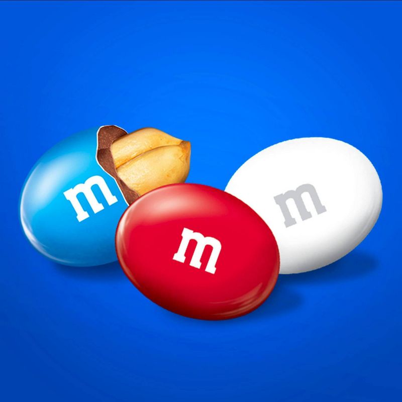 M&M's Red White and Blue Peanut Chocolate Candies - 10.7oz