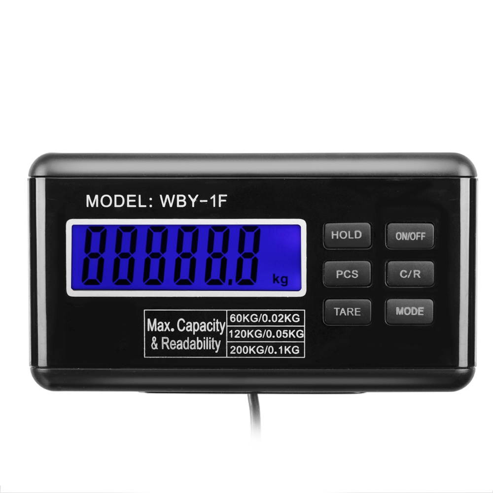 Industrial Digital Shipping Postal Scales, Max Weight 200KG 440lb w/ LCD Backlight Display & AC Adapter, Heavy Duty Stainless Steel Platform for Medium to Small Packages Parcel Small Pet Puppy