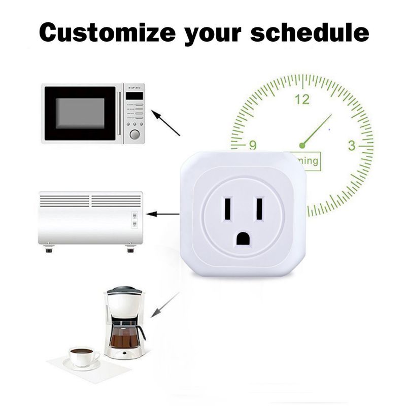 4 Pack WiFi Smart Plug APP Remote Control Timer Outlet Wireless Socket US Plug