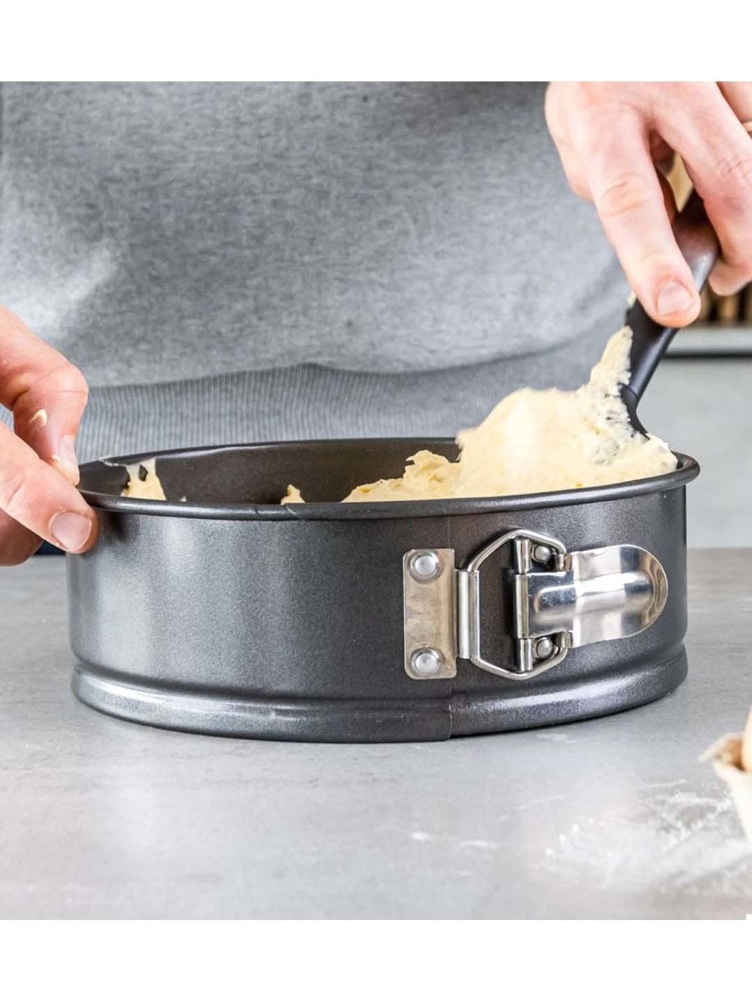 MasterClass Grey Carbon Steel Non-Stick Spring Form Pans