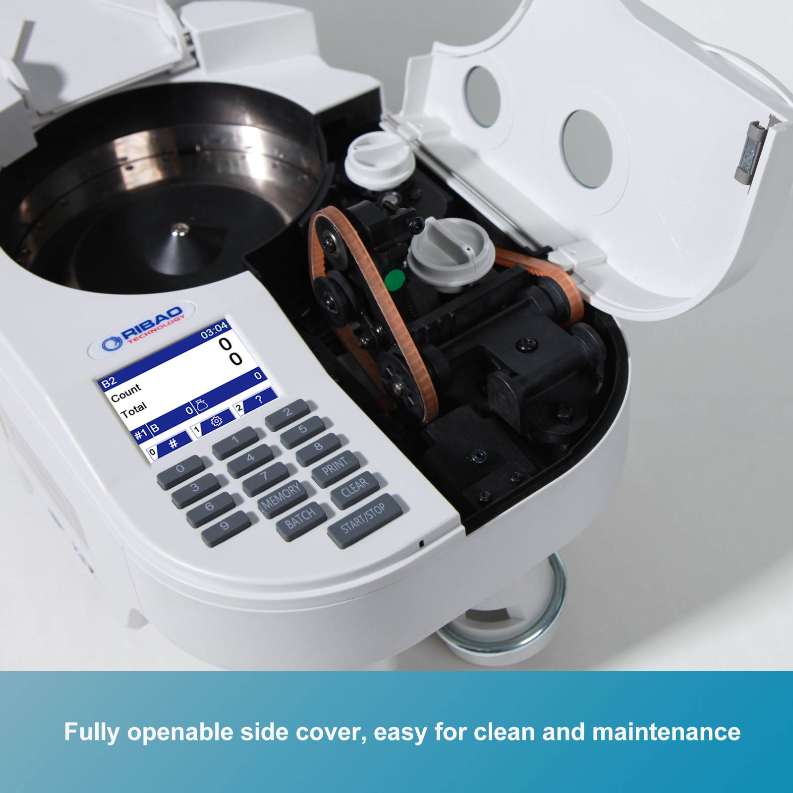 Ribao HCS-25 Portable Automatic Super Quality high Speed Heavy Duty Coin Counter and sorter Color Screen Two Years Warranty