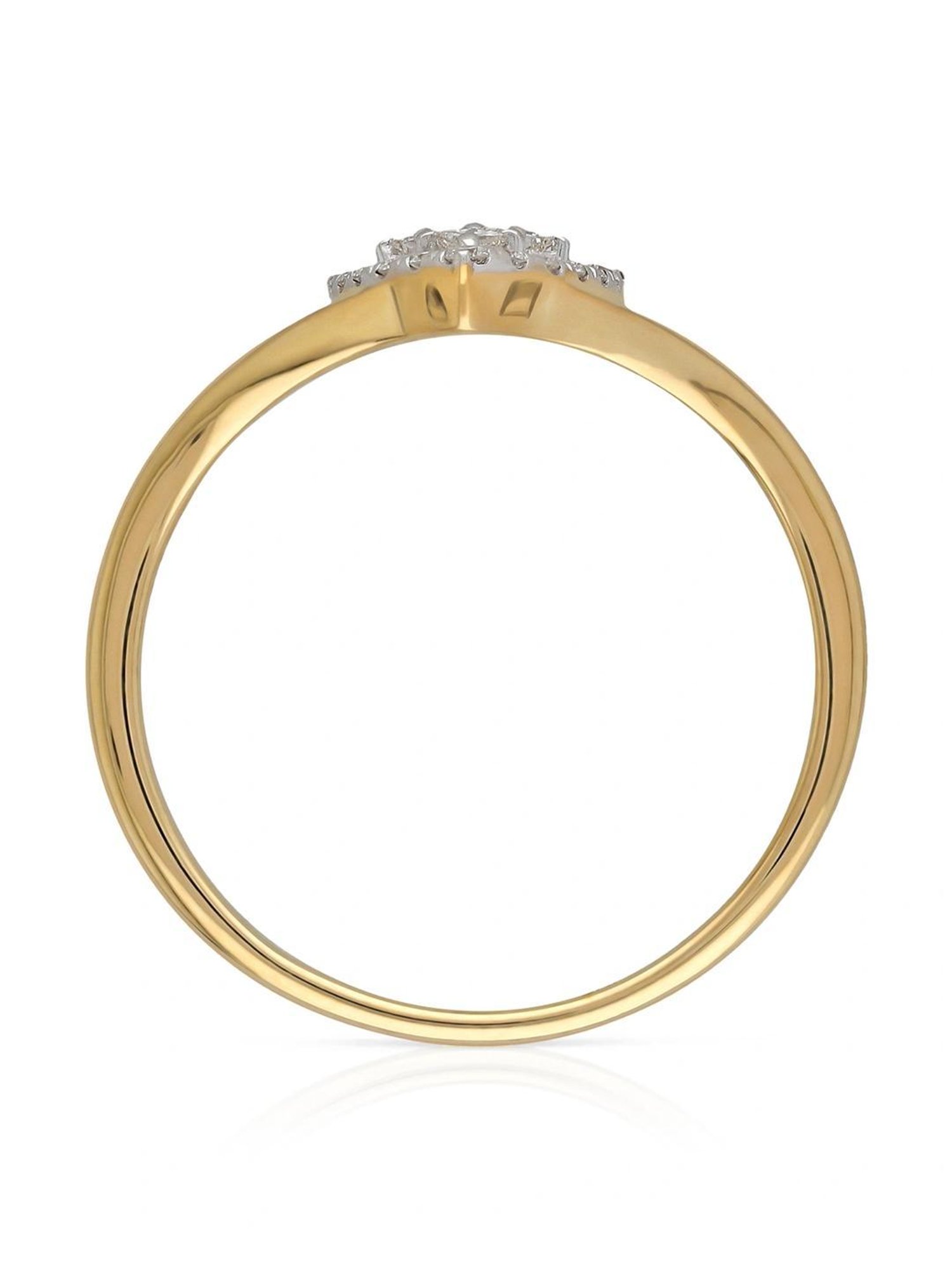 Malabar Gold and Diamonds 18k IGI Certified Diamond Yellow Gold Ring for Women