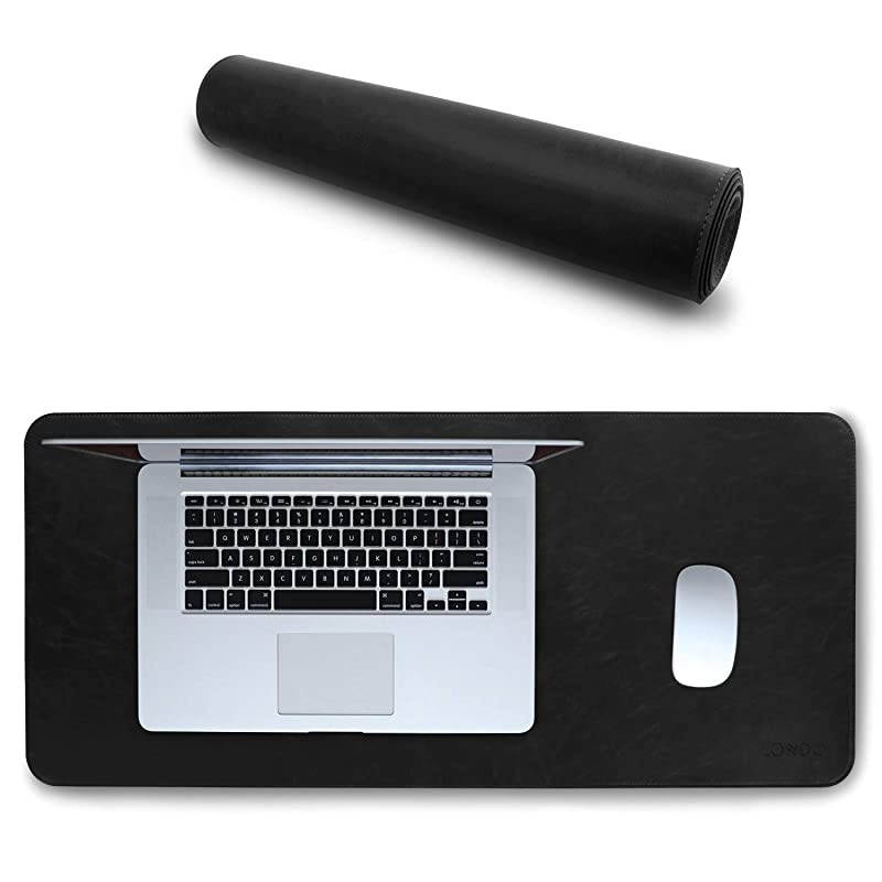 Leather Extended Mousepad - Black