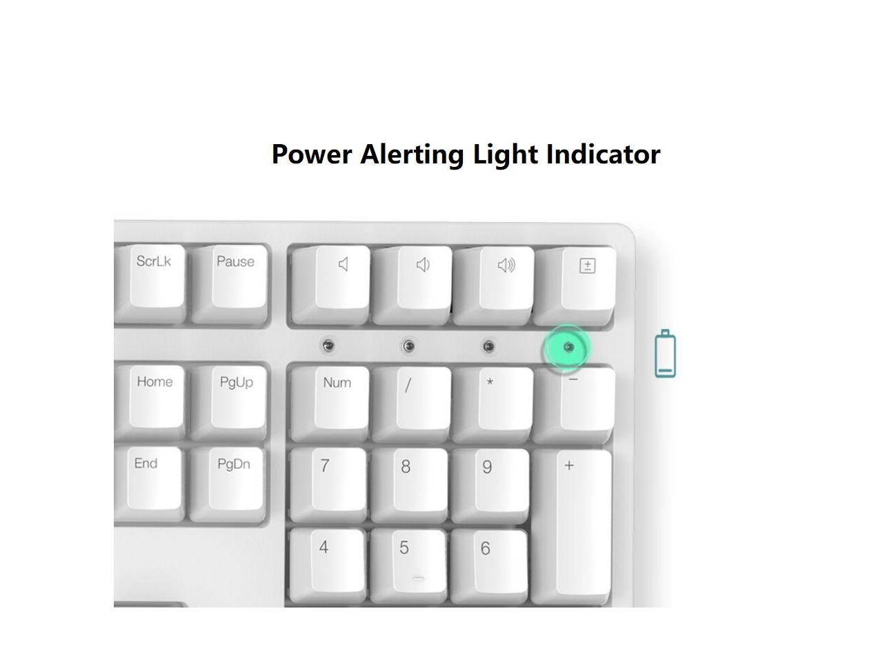 iKBC Typeman W200  2.4Ghz Wireless 87 keys PBT Keycaps Mechanical Gaming Keybaord-Cherry MX Blue( Black)