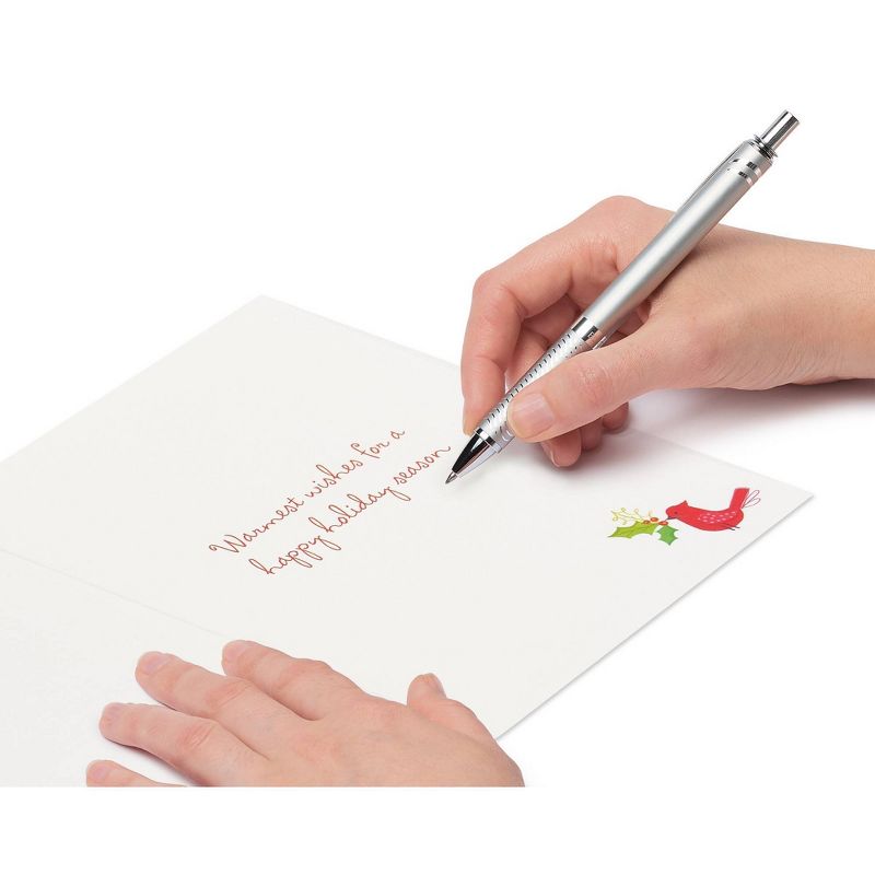 20ct Papyrus Jingle Bell Glitter Boxed Holiday Greeting Cards