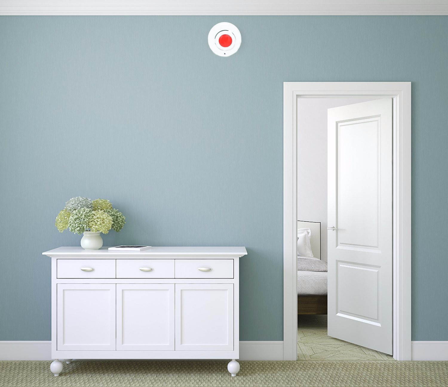 Carbon Monoxide + Smoke Alarm Acousto-Optic Alarm LED Indicator Alarm