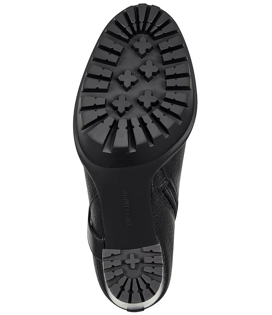 Vince Camuto Elisen Leather Platform Lug Sole Booties