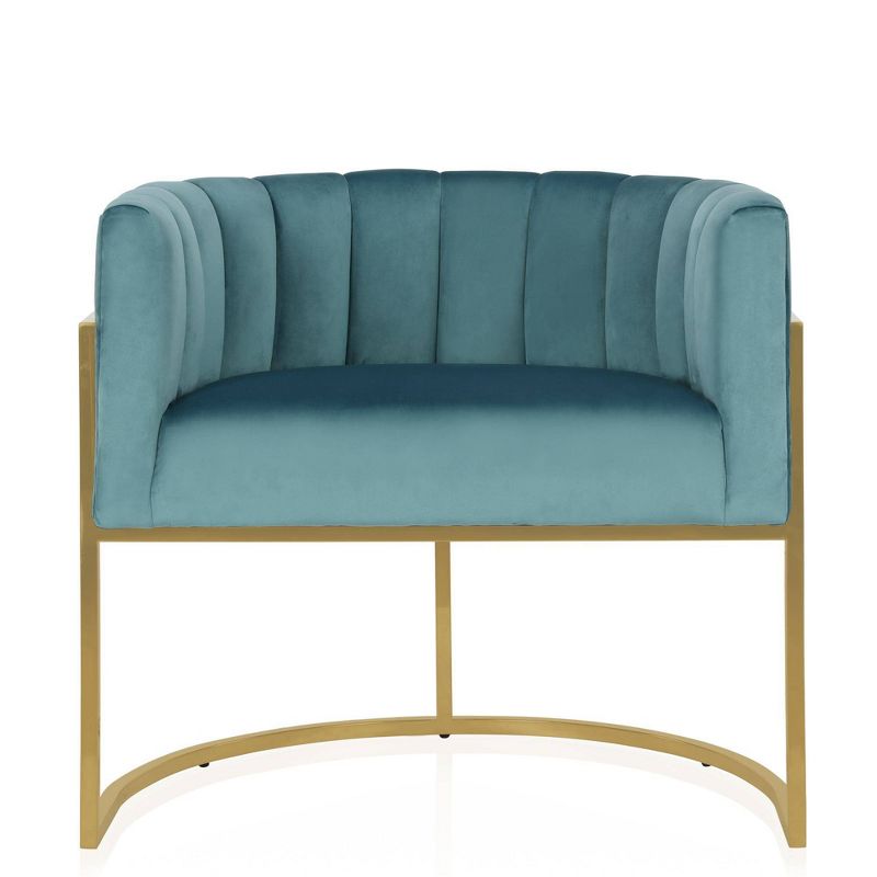 Rooney Accent Chair Teal - CosmoLiving by Cosmopolitan