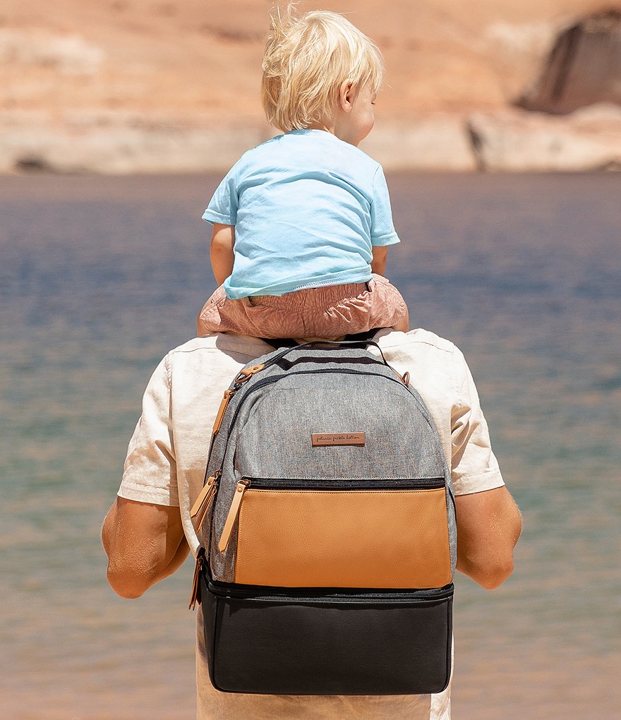 Petunia Pickle Bottom Colorblock Axis Canvas Backpack Diaper Bag