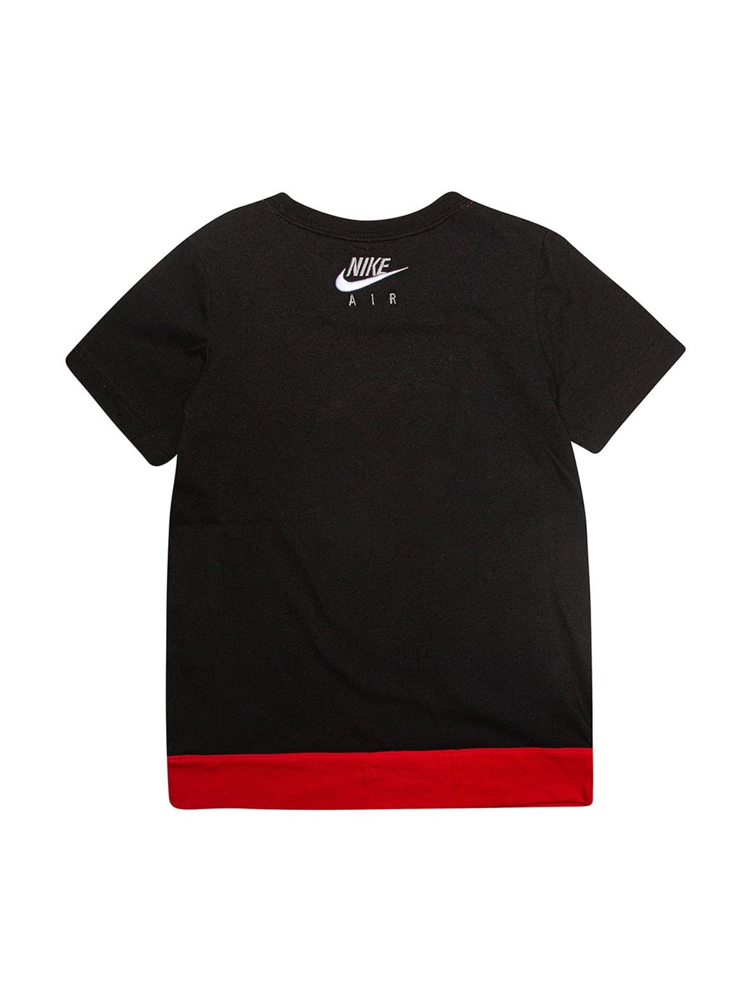 Nike Kids Red & Black Printed T-Shirt