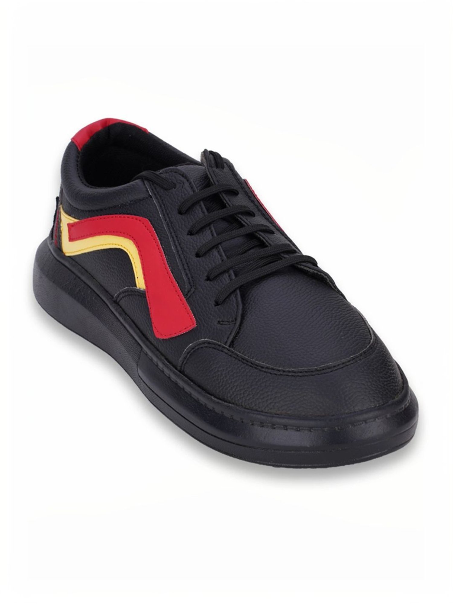 Rapid Box Men's Black Casual Sneakers