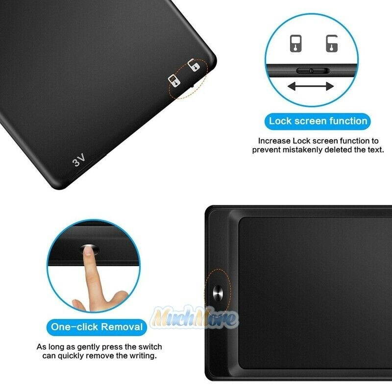 10" Art Graphics LCD Drawing Tablet Painting Board Signature Pad Portable+Stylus