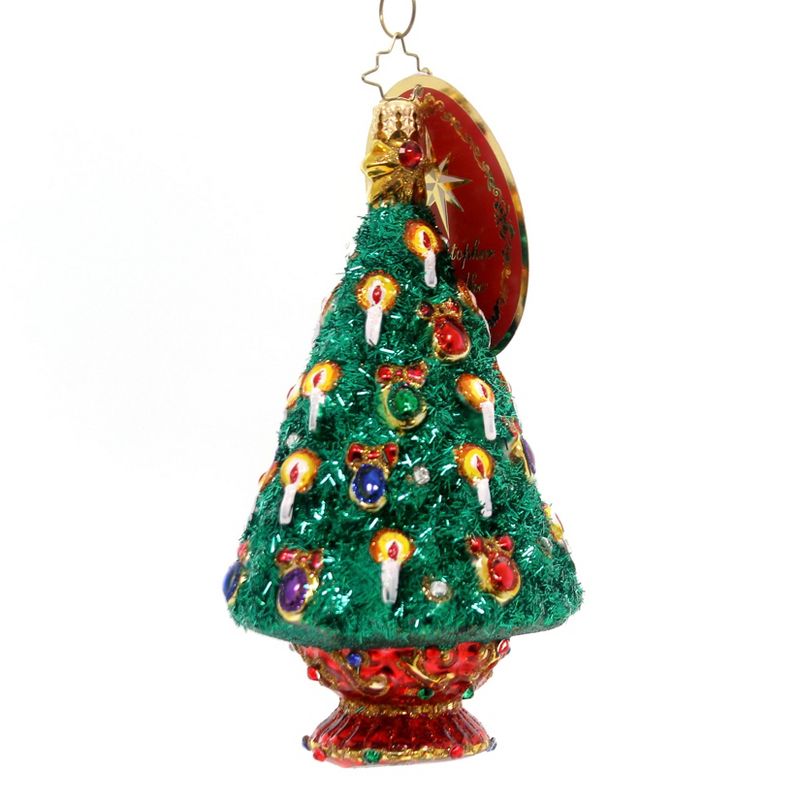 Christopher Radko Jeweled Spruce Christmas Tree Candles  -  Tree Ornaments