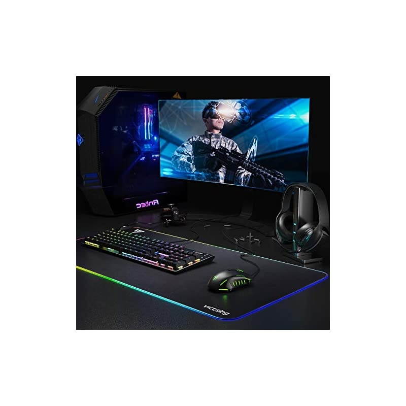 Gaming Mouse Wired 7200 DPI Programmable Breathing Light Ergonomic USB Computer Mice RGB Laptop PC Gaming Mouse 7 Buttons for Windows 7810XP Vista Linux Grey