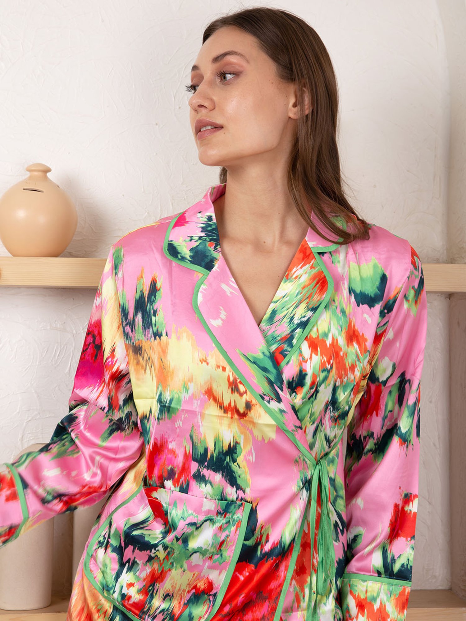 Dusk Attire Multicolor Shibori Co-ord Set