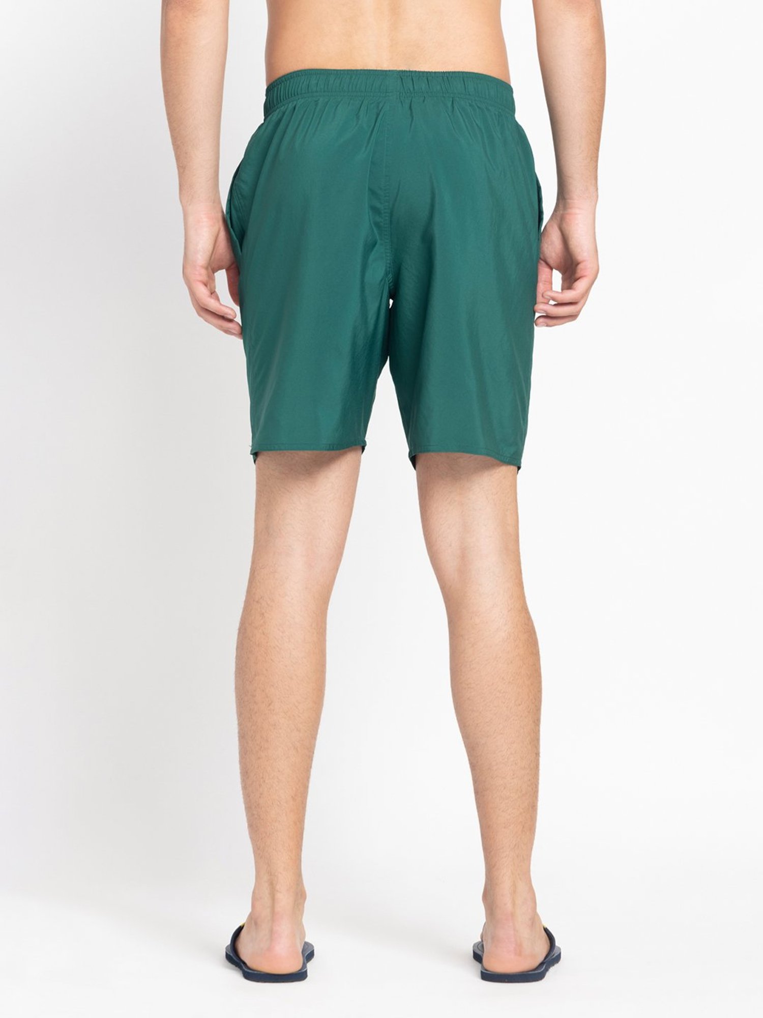 adidas CLX Classics Green Regular Fit Swim Shorts