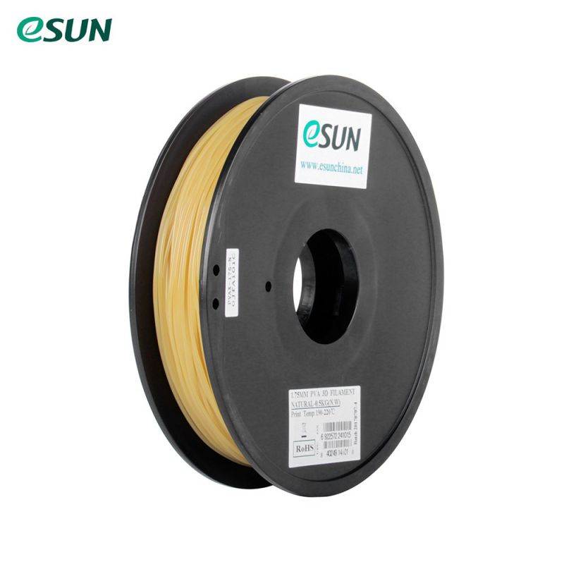 eSUN PVA 1.75mm 3D Printers Filament 0.5kg(1.1lb) Spool Water-soluble Consumables Natural Material Refills