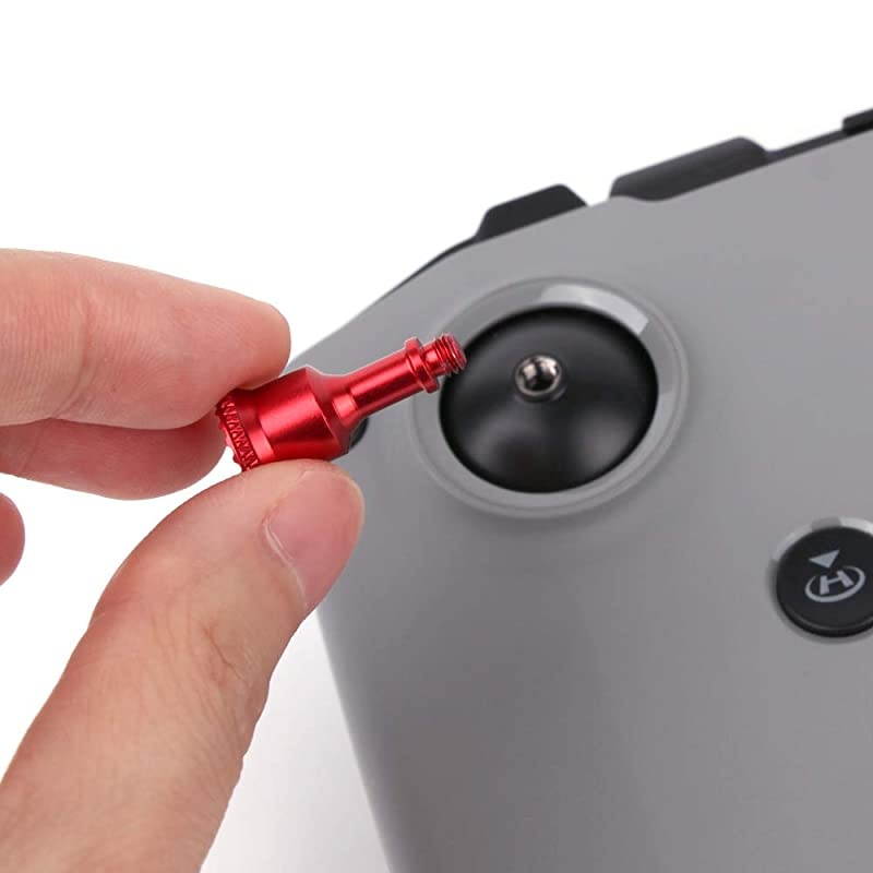 Mavic Air 2 Mini 2 Thumb Rocker CNC Aluminum Alloy Joystick for DJI Mavic Air 2 Mini 2 Remote Controller Red
