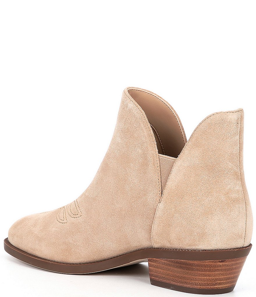 Lauren Ralph Lauren Prestyn Suede Western Booties