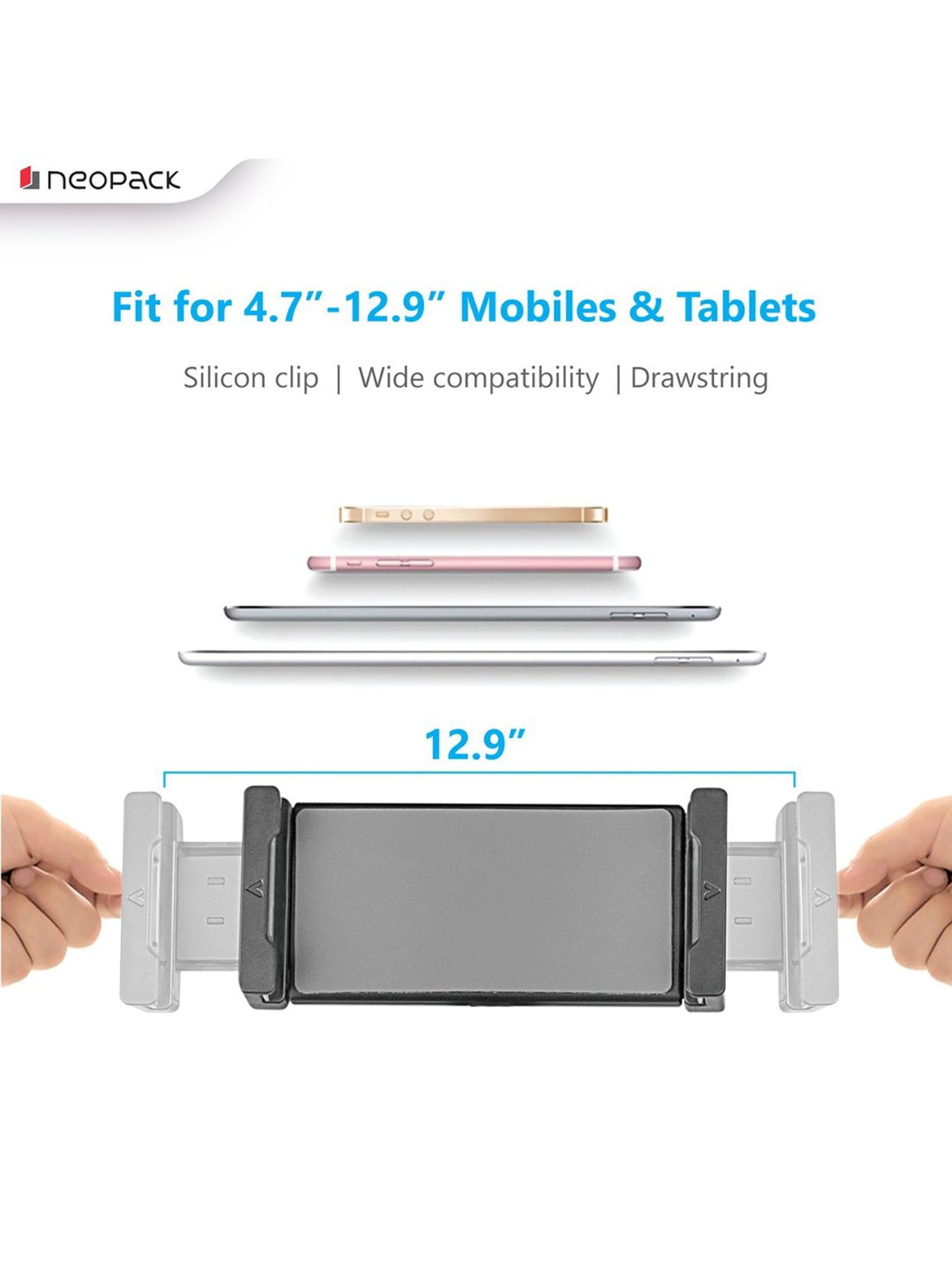 GRIPP Magic Stand Compatible for All Mobile Phones Devices (Black)