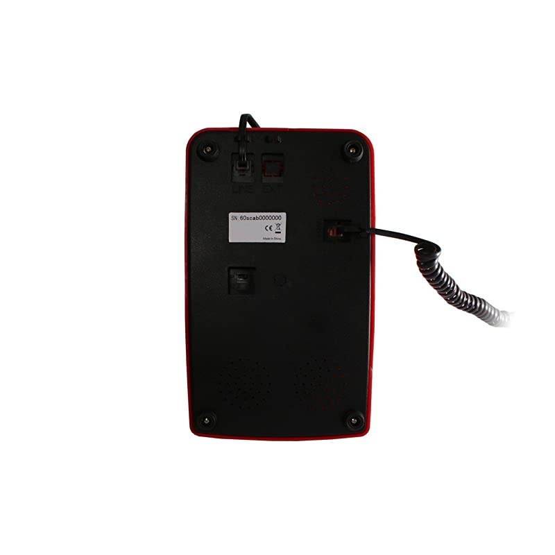 60s Cable with Classic United States Rotary Dial Inlay: Designer Retro Phone/Rotary Dial Telephone/Retro Style Phone/Vintage Telephone/Classic Desk Phone with Rotary Dialler (Black)