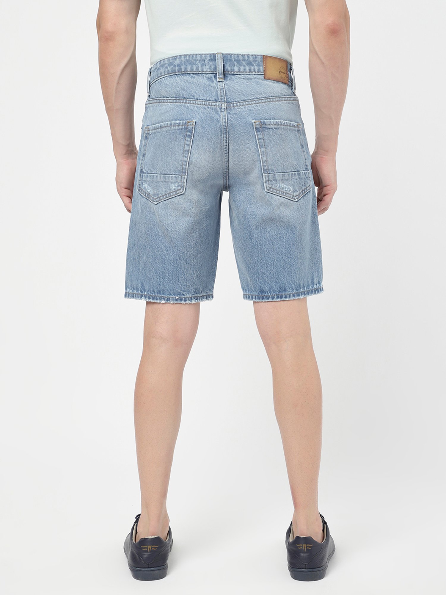 Passion Light Blue Regular Fit Denim Shorts
