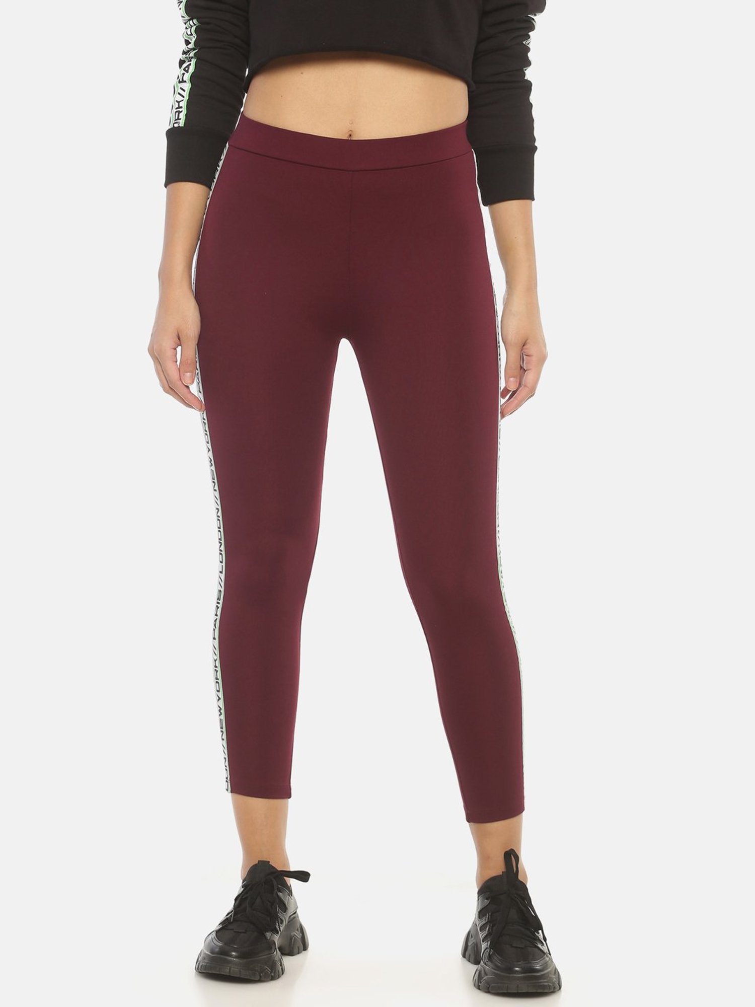 ISU Maroon Cotton Treggings