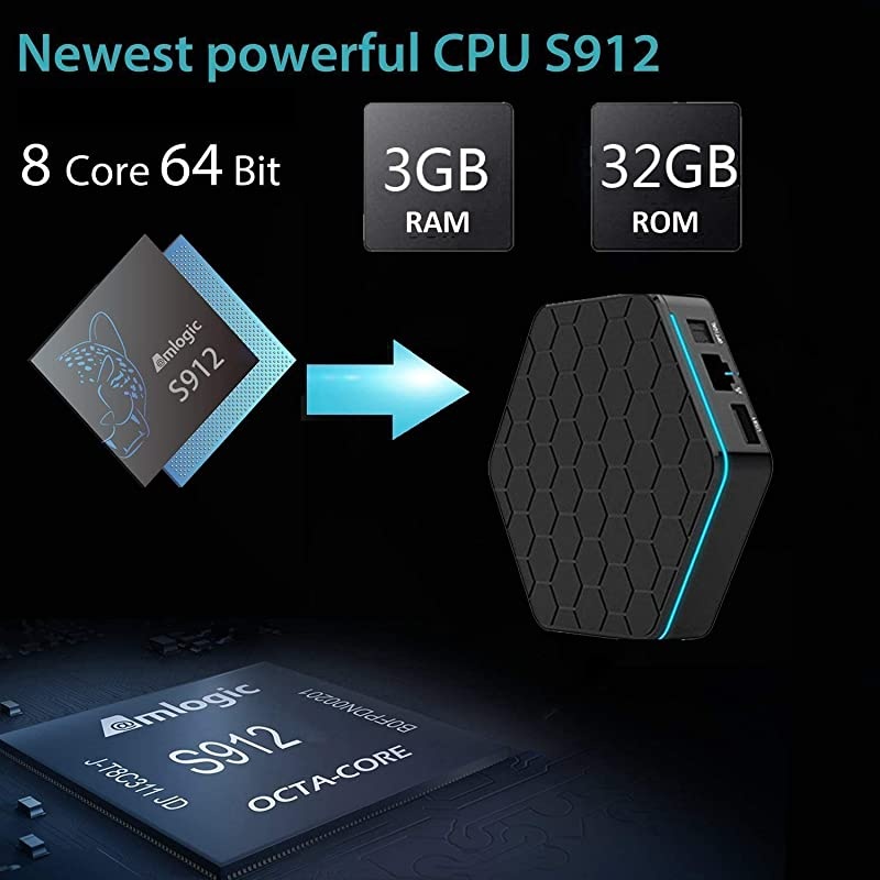 T95Z Plus Android TV Box 3GB 32GBAndroid 71 TV Box Amlogic OctaCoreDualBand WiFi 2458G Smart Boxes Android Mini PC with Wireless Keyboard Remote Backlit