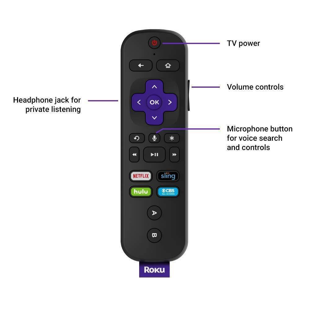 Roku Ultra HD/4K/HDR Streaming Media Player - Voice Remote, Remote Finder, Ethernet, MicroSD, USB, and Premium JBL Headphones