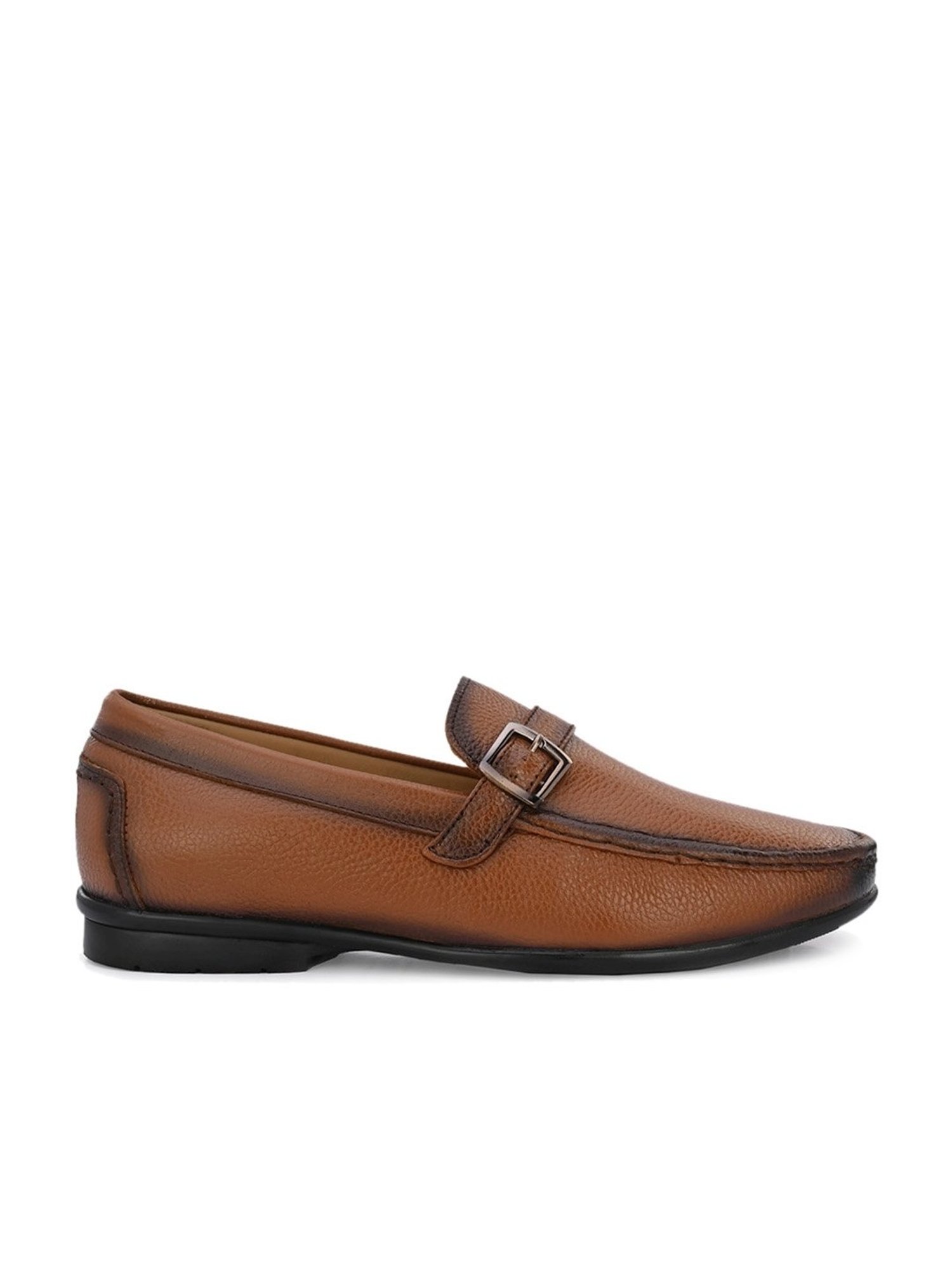 Clog London Men's Tan Monk Shoes