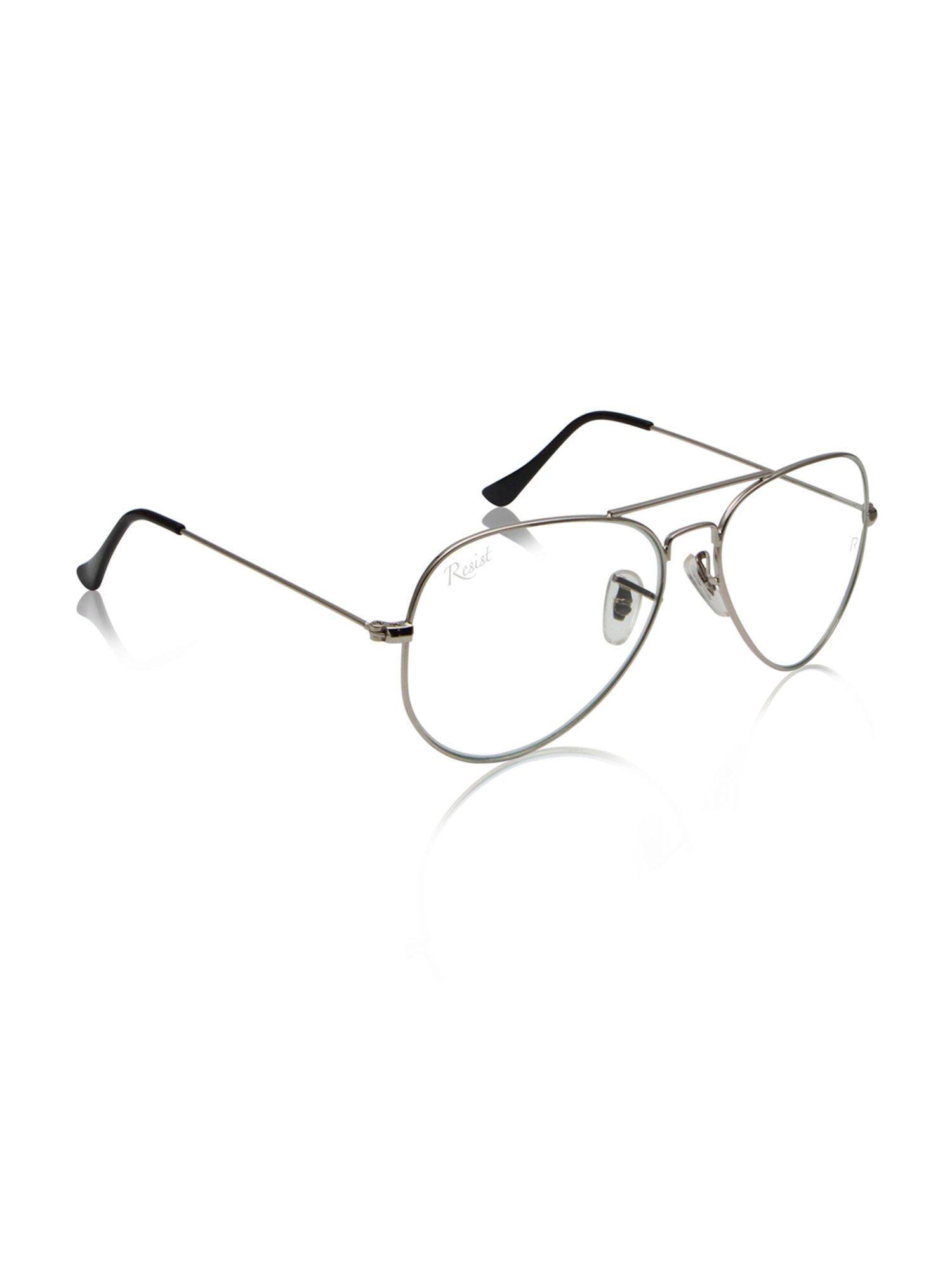 Resist Eyewear Clear Aviator UV Protection Unisex Sunglasses